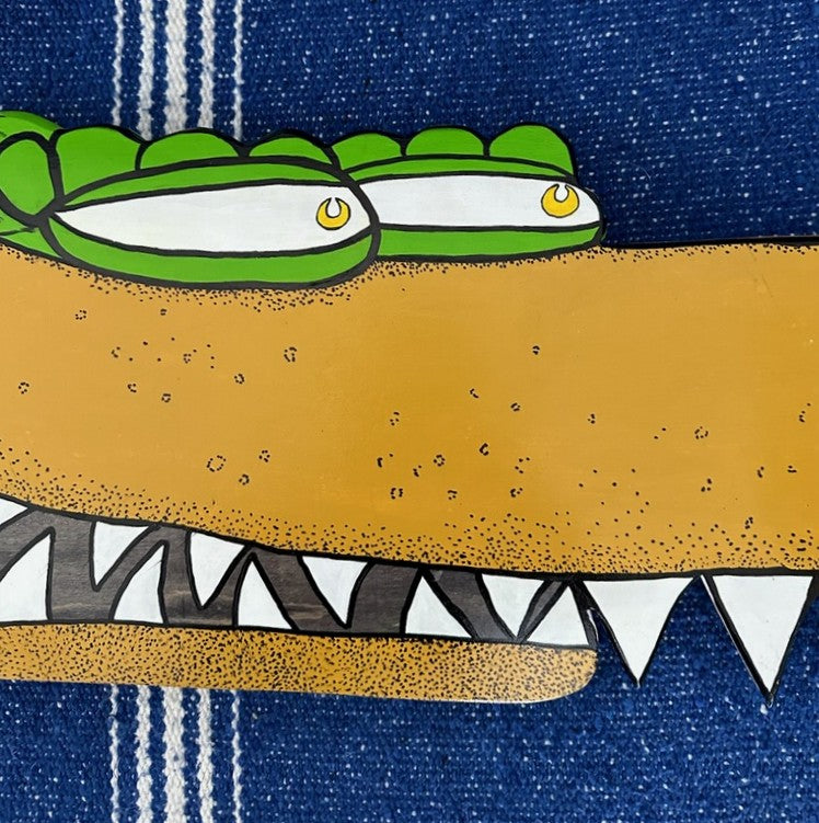 MEAN GREEN MANGEY MOUSEGOAT HANDCUT SKATE DECK