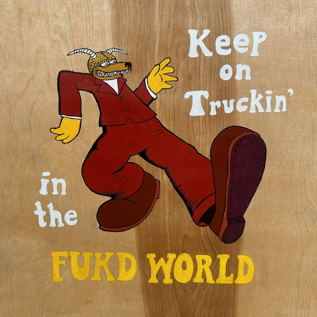 Keep on Mangin' Hand-painted Sign